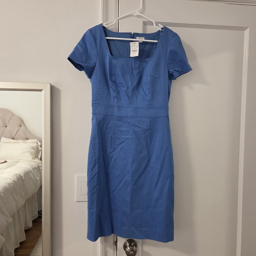 NWT J Crew Factory Sheath Blue Dress